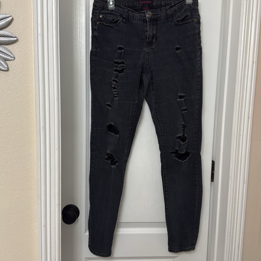 Silver crush black vintage distressed jeans size 5